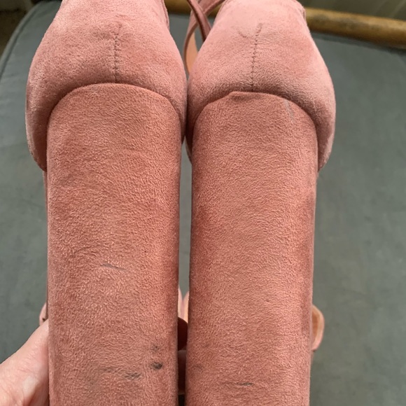 Blush pink platform heels - Picture 6 of 8